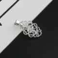 Silver vintage DIY hairpin duckbill clip hollow out hair accessory material wholesale. - Lucky Cloud Alligator Clip / Silver