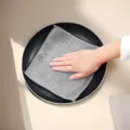 Double-layer silver wire dish washing cloth, mesh cleaning rag for kitchen pots and pans. - Double Layer / 1 Pack (20x20cm) / Silver