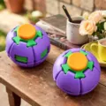 Colorful 3D printed magic expanding ball fidget toy for stress relief and fun decompression. - Purple