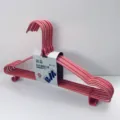 Roze gecoate kledinghangers met antislip inkepingen en haken, 10-stuks set voor huishoudelijk gebruik. - Karton Verpakking Geüpgraded Verdikt / Roze