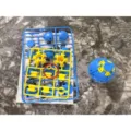 Sfera di decompressione stampata in 3D giocattolo antistress palla puzzle rotante - Tavola di Autoassemblaggio DIY / Blu