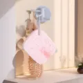 Traceless rotating wall hook with 3 branches, punch-free adhesive multi-prong hanger. - Suggest Ordering in Multiples of 1500 Per Box / Nordic Blue (Bagged)