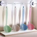 Weizenstroh 2-in-1 Suppenkelle Seier, langer Griff Kuechen Sieblöffel, bunte Farbvariante. - 2-in-1 Hot-Pot-Löffel (Unverpackt) / Nordisches Beige
