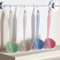 Weizenstroh multifunktionale Küchen-Suppenlöffel und Sieb mit Aufhängehaken Variante. - 2-in-1 Hot-Pot-Löffel (OPP-Beutel) / Nordisches Beige