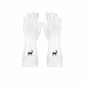 Wasserdichte Haushalts-Gummipflegehandschuhe zum Spülen, süßes Hirsch-Muster, Größe S. - S / Rentier