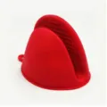 Red silicone pinch mitt pot holder heat resistant kitchen cooking accessory anti-scald clip - Gloves / Red