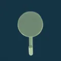 Minimalist green wall hook with round base, strong adhesive storage hook for kitchen and bathroom. - Suggest Ordering in Multiples of 1500 Per Box / Single Light Blue