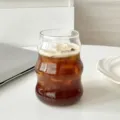 Tasse en verre transparent style nuage pour café glacé jus de fruit petit déjeuner quotidien. - Gobelet à effet miroir