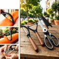 3-piece kitchen set with wood grain peeler and stainless steel kitchen shears for cooking. - Walnut Grain Black Peeler & Panda Scissors Set (3 Pieces)