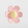 Cute pink silicone flower sink overflow plug, anti-odor washbasin drain stopper for bathroom. - Pink