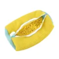 Waszak voor schoenen in de wasmachine, mesh beschermtas met chenille reinigingsvezels. - Geel