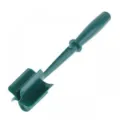 Dark green plastic manual meat chopper tool with ergonomic handle for kitchen food mincing. - Meat Chopper (OPP Bag) / Green