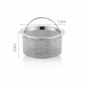 Stainless steel kitchen sink strainer basket with handle drain filter residue net 7.5cm - Thickened Strainer