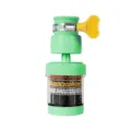 Kitchen faucet water filter with multi-layer filter balls and adjustable metal clamp for clean use. - 10th Gen Boxed / Green