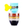Faucet water filter tap sprayer anti-splash nozzle multi-layer filtration household tool - 6th Gen Blue
