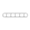 Organisateur de câble en silicone blanc support de gestion de fil de bureau pour USB - 5 cartes / Blanc