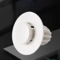 White plastic sink drain stopper replacement push-type basin pop up plug replacement part - White