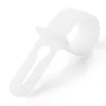 Doorzichtige witte winddichte kledinghanger gesp antislip bevestiging haak variant - Wit