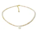 Collana girocollo con ciondolo lettera B in conchiglia di cristallo, gioielli eleganti da donna. - Modello B