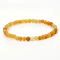 Yellow jade beaded bracelet women retro agate elastic rope stacking jewelry wholesale SKU - Yellow Calcite