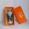 Strass Thermobecher Bling Schmetterling Muster Taschenbecher Isolierkanne mit Geschenkbox - 201-300ml / Schwarz
