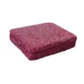 Detailansicht der glitzernden pinken Strass Make-up Pinsel Aufbewahrungsbox Spiegel Etui. - Fuchsia