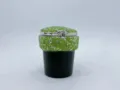 Strass Auto Aschenbecher Detail, glitzernder Kristall Mülleimer, grüner Diamant Becherhalter. - Grün