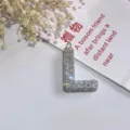 Glitzernder Buchstaben L Schlüsselanhänger mit Strass, funkelnder Taschenanhänger für Autoschlüssel. - Buchstabe L