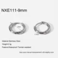 Stainless steel hoop earrings for women, minimalist polished small circle ear jewelry. - 9mm Version