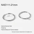 Stainless steel hoop earrings, 21mm polished minimalist round earrings for women daily wear. - 21mm Pack