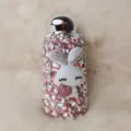 Luxus Strass Thermosflasche 260ml mit niedlichem 3D Hasen Design, glitzernder Kristall Trinkbecher. - 260ML / Rosa