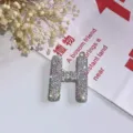 Glitzernde Strass Buchstabe H Schlüsselanhänger glänzende Kristall Tasche Anhänger Geschenk - Buchstabe H