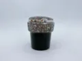 Strass Auto Aschenbecher LED Kristall Bling Müllbecher Becherhalter Auto Innendekoration - Hellschwarz