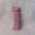 Rosa Strass isolierte Wasserflasche glitzernde Bling Edelstahl Reisebecher fuer Damen Neu - Rosa