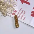 Goldener Glitzer Buchstaben Schlüsselanhänger, funkelnder Anhänger für Autoschlüssel und Taschen. - Buchstabe I