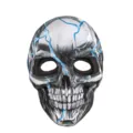 Halloween schedel masker variant met blauw bliksem patroon voor kostuum feest en cosplay. - Eén maat / Bliksem Skelet Stijl (HDBZ221515)