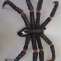 Halloween Spinnenbeine Kostüm Requisite gruselig Cosplay Rucksack Party Verkleidung - Einheitsgröße / Schwarz-Rot-Lila