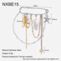 Stainless steel starfish and fish tassel brooch with pearls, nice jewelry for women. - Stainless Steel Starfish Fish Tassel Style (NXBE15)