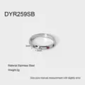 Edelstahl Stern Edelstein Ring, minimalistischer stapelbarer Damen Ring fuer den Alltag schick - Größe 6 / Silber Mehrfarbiger Stern Stil (DYR259SB)