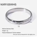 Stainless Steel Ring Detail View Star Zircon Waterproof Fashion Jewelry 3mm Width - Silver Fine Star White Zirconia Ring (NXR105WHS)