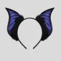 Diadema con alas de murciélago, bonito accesorio de cosplay para fiesta de Halloween y anime. - Azul