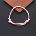 Minimalist Pink Paracord Bracelet Adjustable Handmade Nautical Nylon Rope for Men Women - Braided Adjustable Style (BN-0279) / Pink