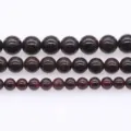 Natuurlijke granaat losse kralen wijnrode kristallen kralen voor DIY armband sieraden maken. - 10mm / 35 Kralen Set / Economisch Wijnrood
