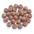 Silicone football beads bulk DIY craft supplies for handmade bracelets and accessories. - Rugby Ball / Pack of 5