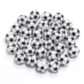 Handmade soccer sports beads detail view, perfect for DIY bracelets and crafts creation. - Football / Pack of 5