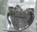Best friend forever heart puzzle pendant necklace fashion stainless steel friendship jewelry - Stainless Steel Three-Piece Style (Korean Wax Cord)