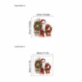 Adesivo murale Babbo Natale di Natale PVC autoadesivo rimovibile decorazione natalizia variante - PE1601-Babbo Natale-30-30 (Senza Borsa)