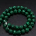 Perles rondes en malachite verte pour la fabrication de bijoux DIY, belles perles de pierres. - 4mm Paquet / Malachite Verte
