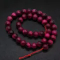 Purpurrote Tigerauge Edelstein lose Perlen DIY Handgemachte Schmuck Armband Kette - 4mm Packung / Fuchsia