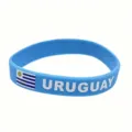 Uruguay silicone wristband 2026 world cup fan souvenir blue sports rubber bracelet for fans - Uruguay